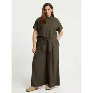 Women's cotton trousers Mat Fashion Wide Leg image-1