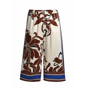 Pantalon 7/8 en viscose imprimé femme Mat Fashion