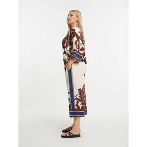 Pantalon 7/8 en viscose imprimé femme Mat Fashion image-3