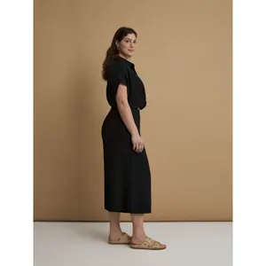 Culottebyxor i chiffong dam Mat Fashion image-3