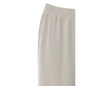 Pantalón ancho de tela crêpe lavado al aire mujer Mat Fashion image-1