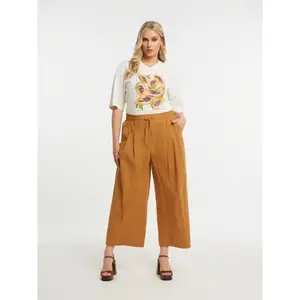 Women's 7/8 Trousers Mat Fashion image-1