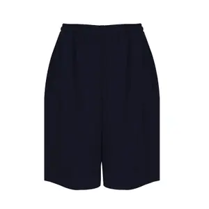 Women's Crepe Bermuda Shorts Mat Fashion image-0