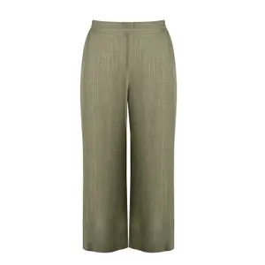 Textured Wide-Leg Trousers for Women Mat Fashion Lurex image-0
