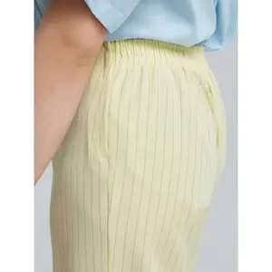 Wide Leg Striped Trousers Women Mat Fashion image-4