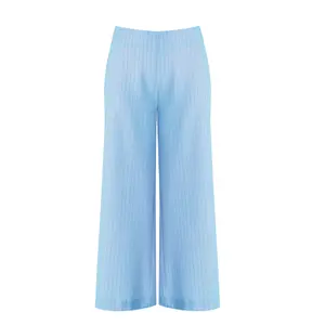 Wide Leg Striped Trousers Women Mat Fashion image-0