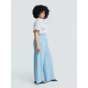 Wide Leg Striped Trousers Women Mat Fashion image-3