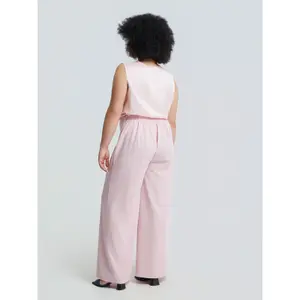 Wide Leg Striped Trousers Women Mat Fashion image-2