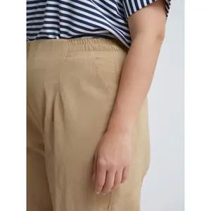 Women's Elastic Waist Bootcut Trousers Mat Fashion image-3
