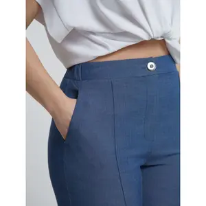 Women's Jeans with Front Stitching Mat Fashion Bootcut image-4