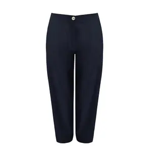Women's Elasticated Back Barrel Trousers Mat Fashion image-0