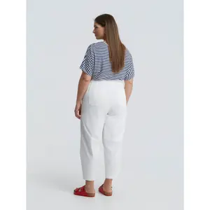 Women's Elasticated Back Barrel Trousers Mat Fashion image-2