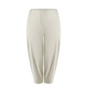 Women's Elasticated Carrot Trousers Mat Fashion image-0