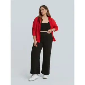 Women's Trousers Mat Fashion Wide Leg image-1