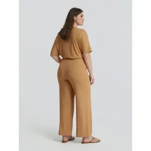 Women's ribbed Trousers Mat Fashion Wide Leg image-2
