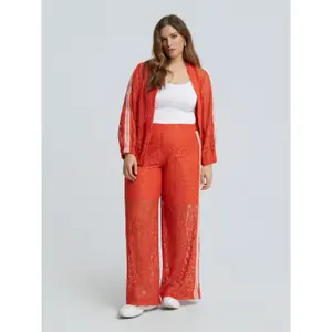 Lace trousers for women Mat Fashion image-1