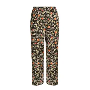Women’s Floral Print Trousers Mat Fashion Wide Leg image-0