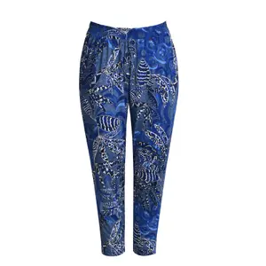 Women's Printed Jersey Trousers Mat Fashion image-0