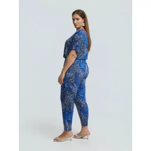Women's Printed Jersey Trousers Mat Fashion image-3