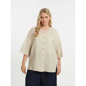 Button-Up Viscose Shirt for Women Mat Fashion image-1