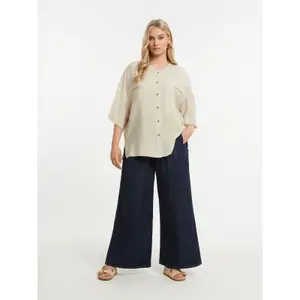 Button-Up Viscose Shirt for Women Mat Fashion image-2