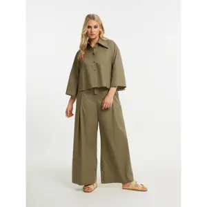 Chemise courte manches longues femme Mat Fashion image-2