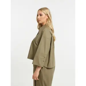 Chemise courte manches longues femme Mat Fashion image-3