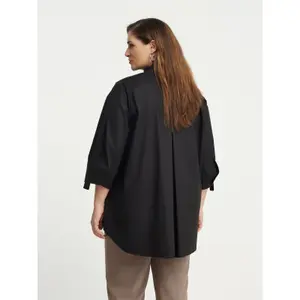 Chemise en popeline à poches plaquées femme Mat Fashion image-2