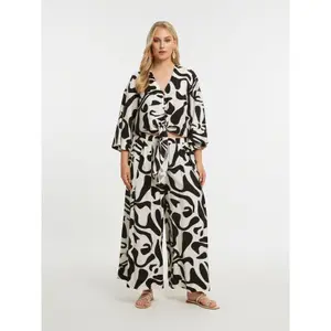 Printed Viscose Blouse Women Mat Fashion image-2