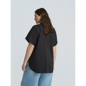 Women’s Poplin Shirt with Patch Pockets Mat Fashion image-3
