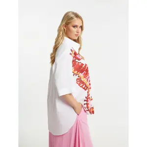 Chemise en popeline femme Mat Fashion Seahorse Print image-3