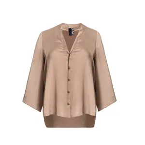 Women's long sleeve satin shirt Mat Fashion image-0