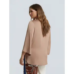 Women's long sleeve satin shirt Mat Fashion image-3