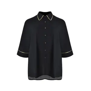 Chemise manches longues motif brodé au dos femme Mat Fashion