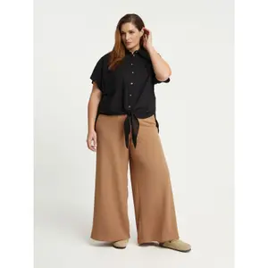 Camisa de popelina de algodón con bolsillos para mujer Mat Fashion image-2