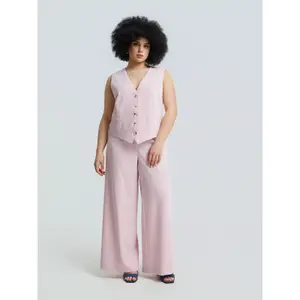 Tailored Pinstripe Suit Waistcoat for Women Mat Fashion image-2