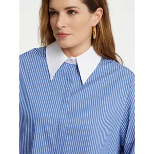 Women’s striped long-sleeve shirt Mat Fashion image-4