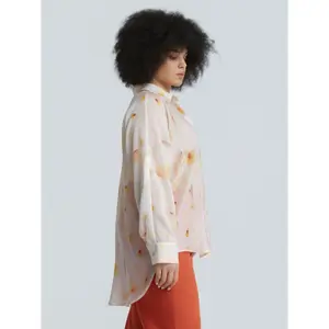 Women's long sleeve cotton shirt Mat Fashion Artistic-Print image-4