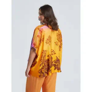 Blusa de flores em viscose senhora Mat Fashion image-3