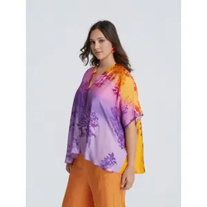 Blusa de flores em viscose senhora Mat Fashion image-4
