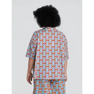 Woman's shirt Mat Fashion Geometric Print image-3