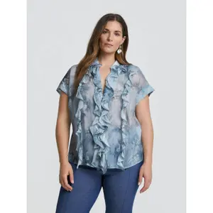 Blouse à volants fleuri femme Mat Fashion image-1