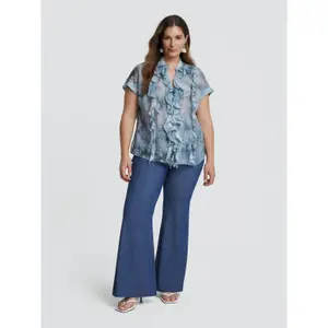Blouse à volants fleuri femme Mat Fashion image-4