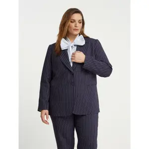 Blazer rayé sur mesure femme Mat Fashion image-1