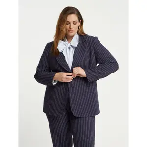 Blazer rayé sur mesure femme Mat Fashion image-4