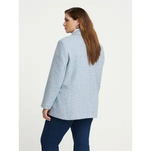Blazer femme Mat Fashion Houndstooth Tweed image-2