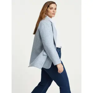 Blazer femme Mat Fashion Houndstooth Tweed image-3
