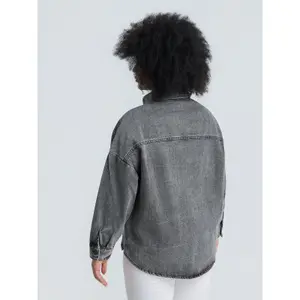 Embellished Denim Jacket Women Mat Fashion image-3
