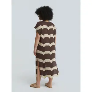 Women's Midi Knit Dress Mat Fashion image-2