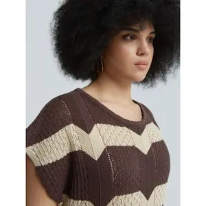 Women's Midi Knit Dress Mat Fashion image-4